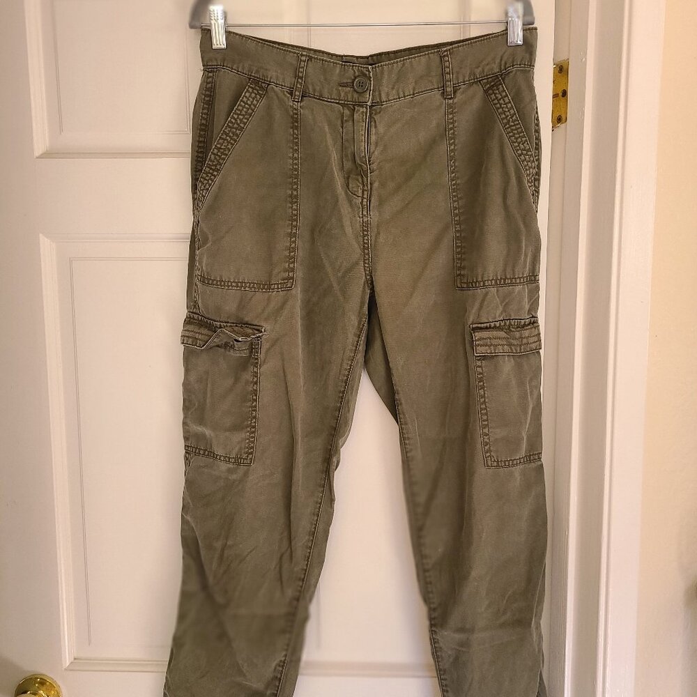 Women's "Next" Olive Green Pants, Size UK 12 R (US 8)